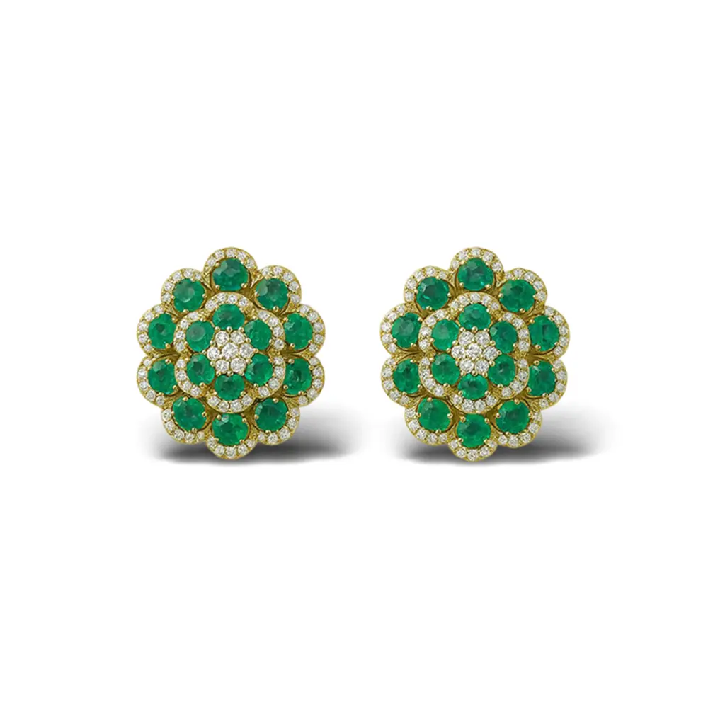 Green Dreams Emerald Earring Pair