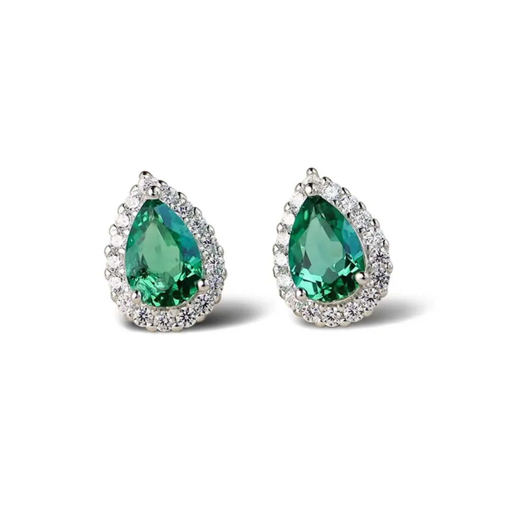 Green Desireé Earring Pair